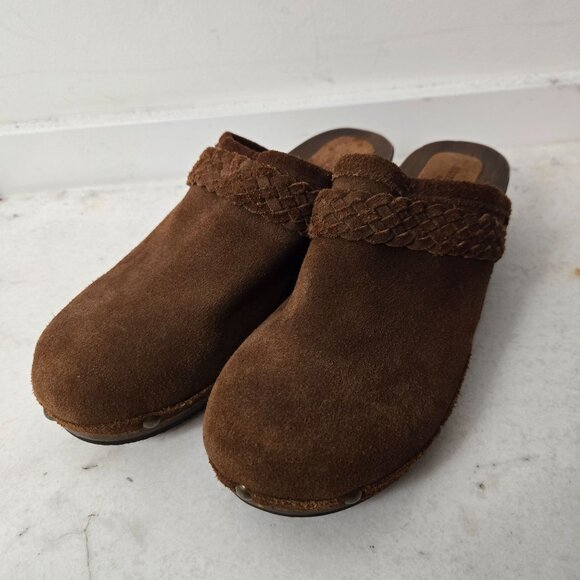 Sundance Brown Suede Mules, size 9 - Picture 2 of 11